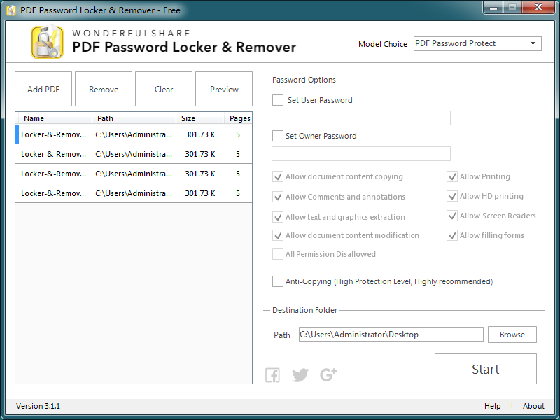 pdf password remover v3.1