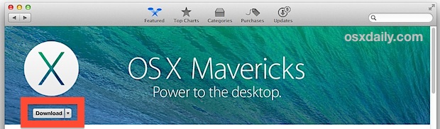 mac os x mavericks installer download